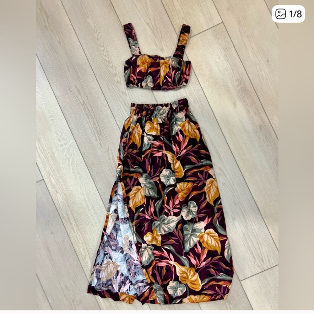 MIKOH Linen Tambo Skirt Matuku Crop Top Set
Beach Resort Fauna